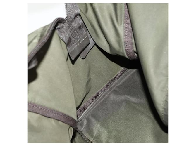 PRADA Boston Bag Nylon Khaki Silver - vista 21