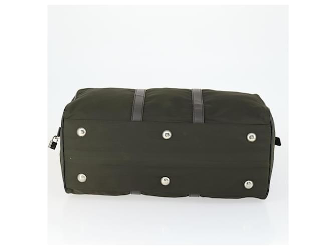PRADA Boston Bag Nylon Khaki Silver - vista 5