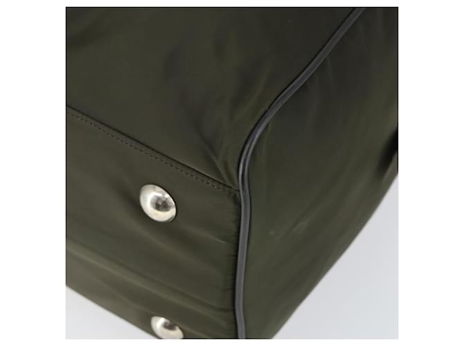 PRADA Boston Bag Nylon Khaki Silver - vista 8