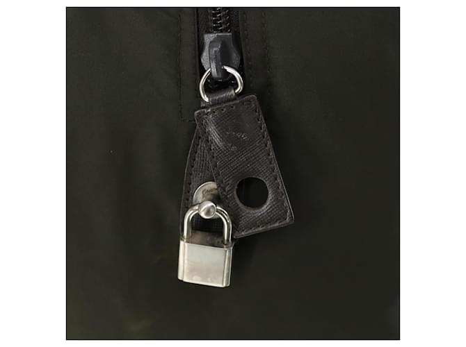 PRADA Boston Bag Nylon Khaki Silver - vista 9