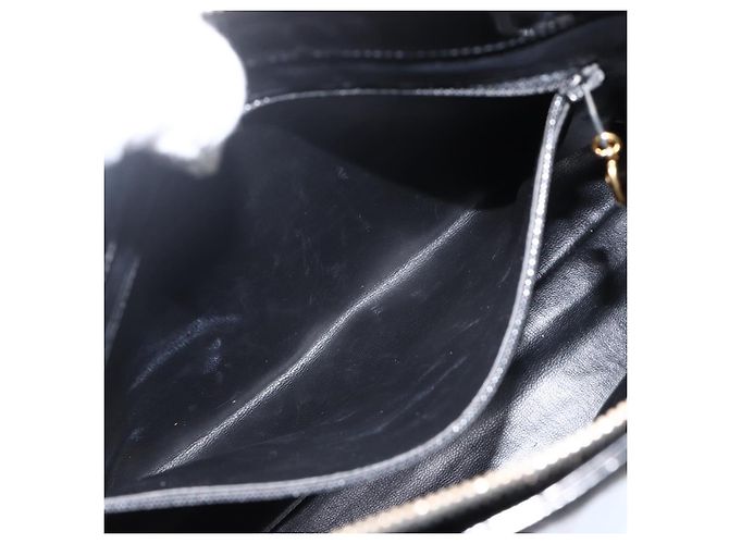 CHANEL Chain Tote Bag Patent Leather Black Gold CC - vista 25