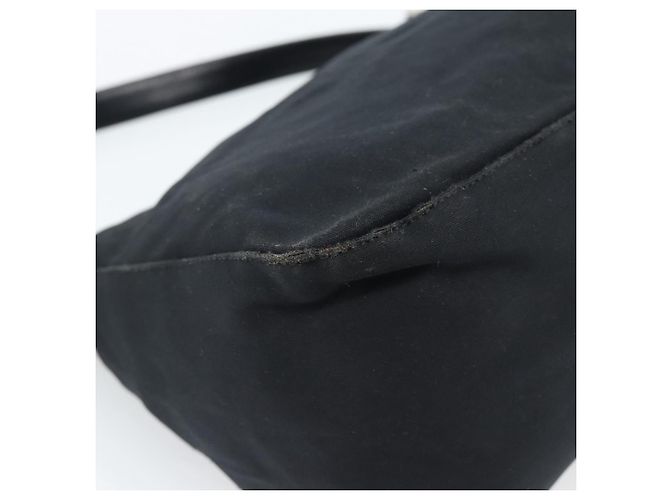 FENDI Mamma Baguette Shoulder Bag Cotton Jersey Black Silver - vista 16