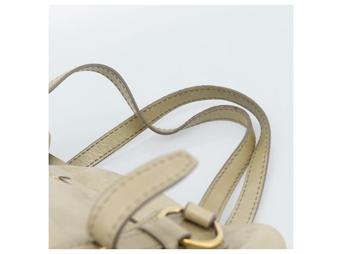 Miu Miu Tote Bag Cuir Vert Or - vue 8
