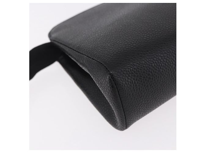 CHANEL Pouch Caviar Skin Black Gold CC - vista 15