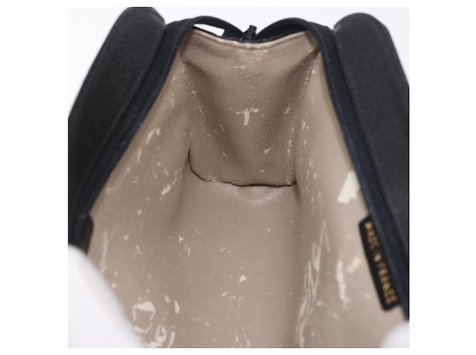 CHANEL Pouch Caviar Skin Black Gold CC - vista 17