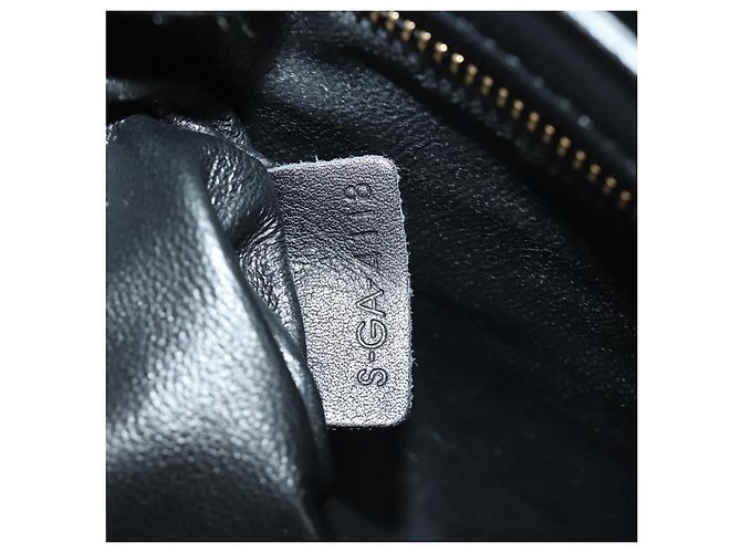 Céline CELINE Chain Shoulder Bag Leather Black Gold - vista 11
