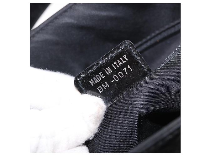 Christian Dior Hand Bag Nylon Black Silver - vista 12