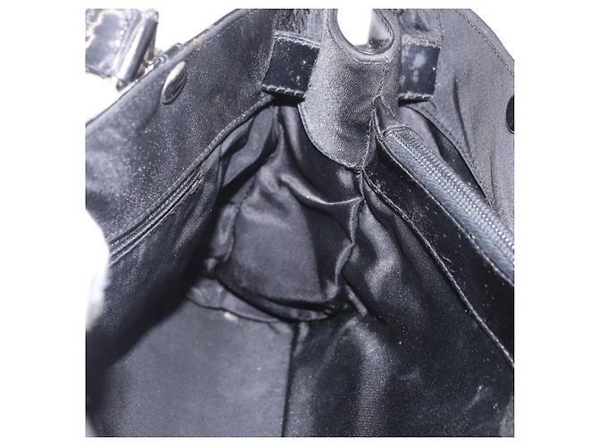 Christian Dior Hand Bag Nylon Black Silver - vista 18