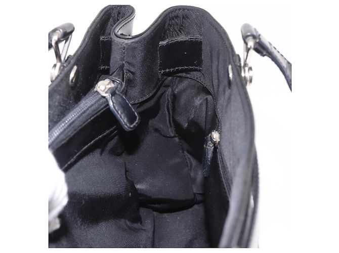 Christian Dior Hand Bag Nylon Black Silver - vista 19