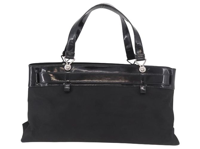 Christian Dior Hand Bag Nylon Black Silver - vista 2