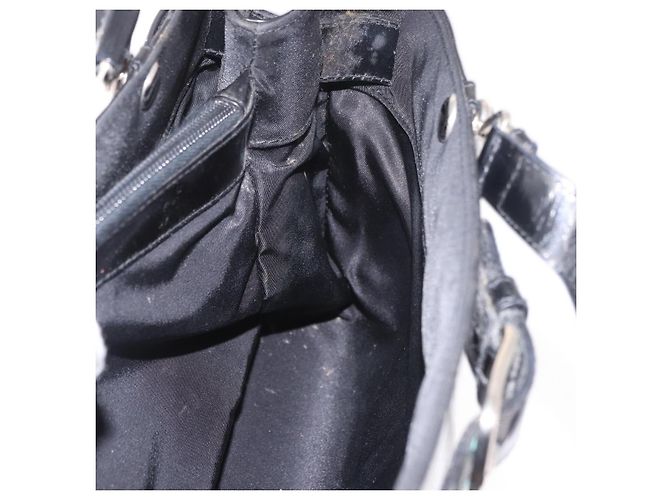 Christian Dior Hand Bag Nylon Black Silver - vista 22