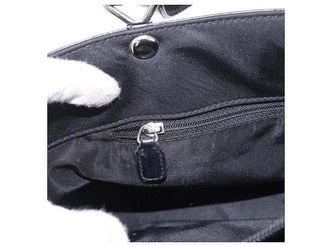 Christian Dior Hand Bag Nylon Black Silver - vista 25