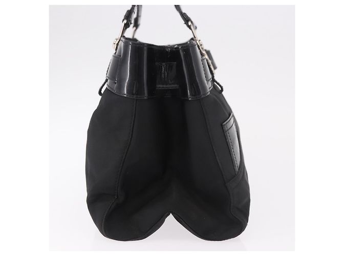 Christian Dior Hand Bag Nylon Black Silver - vista 4
