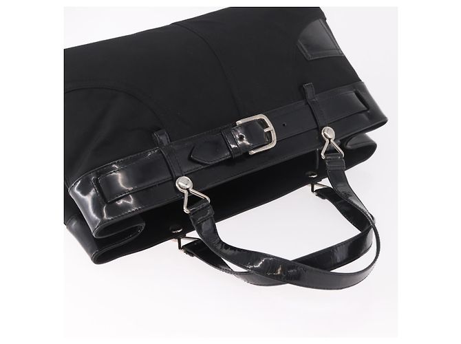 Christian Dior Hand Bag Nylon Black Silver - vista 6