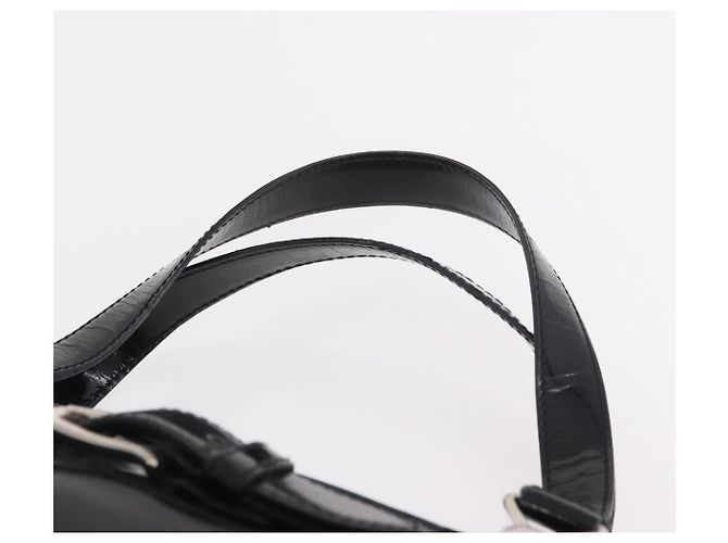 Christian Dior Hand Bag Nylon Black Silver - vista 8