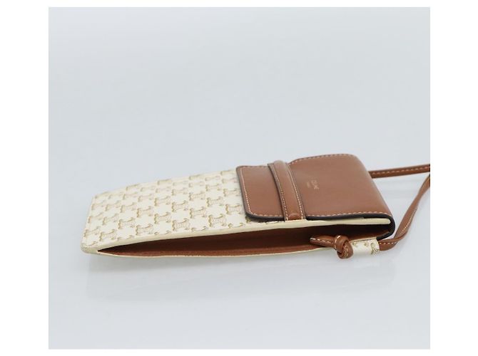 Céline CELINE Triomphe Shoulder Pouch Bag PVC White - vista 4