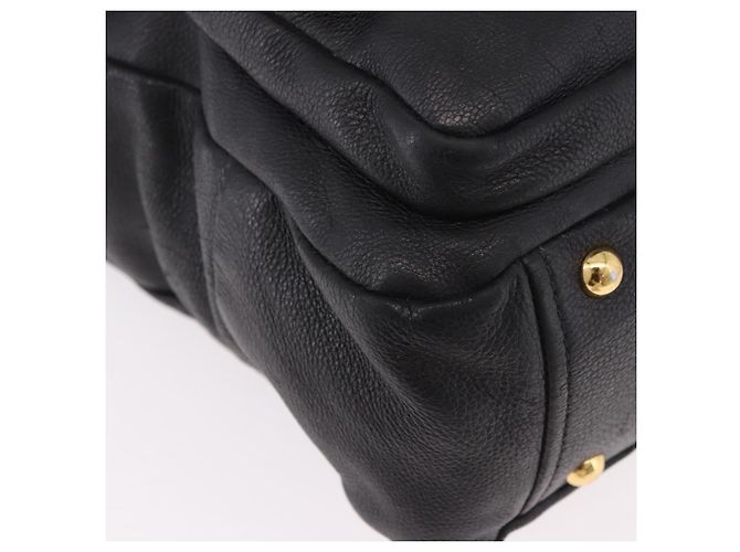 Miu Miu Shoulder Bag Leather 2way Black Gold - vista 15