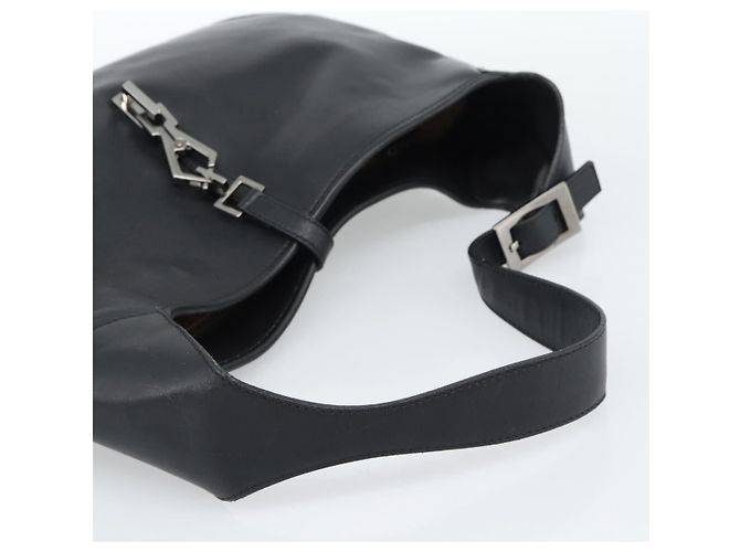 GUCCI Jackie Shoulder Bag Leather Black - vista 7