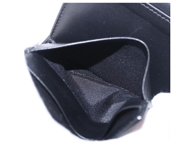 Céline CELINE Triomphe 3 Fold Wallet Leather Black Gold - vista 20