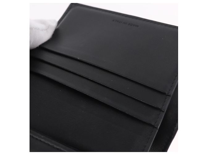 Céline CELINE Triomphe 3 Fold Wallet Leather Black Gold - vista 21