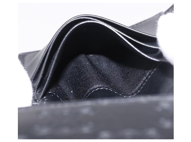 Céline CELINE Triomphe 3 Fold Wallet Leather Black Gold - vista 22