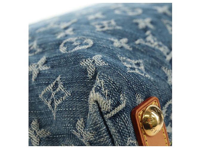 LOUIS VUITTON Monogram Denim Buggy PM Shoulder Bag Blue M95049 LV - vista 16