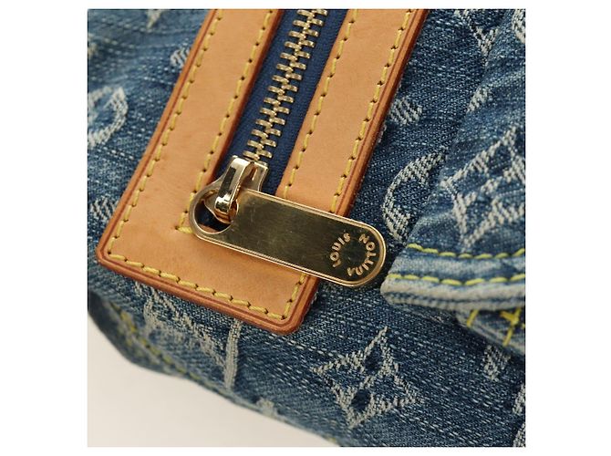 LOUIS VUITTON Monogram Denim Buggy PM Shoulder Bag Blue M95049 LV - vista 21