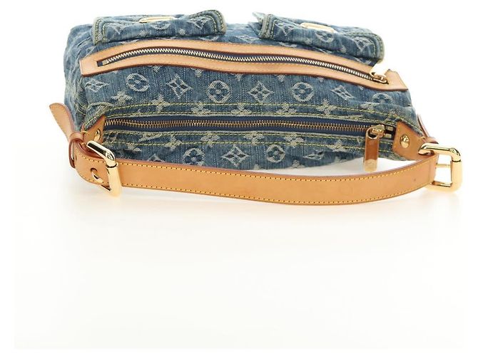 LOUIS VUITTON Monogram Denim Buggy PM Shoulder Bag Blue M95049 LV - vista 7