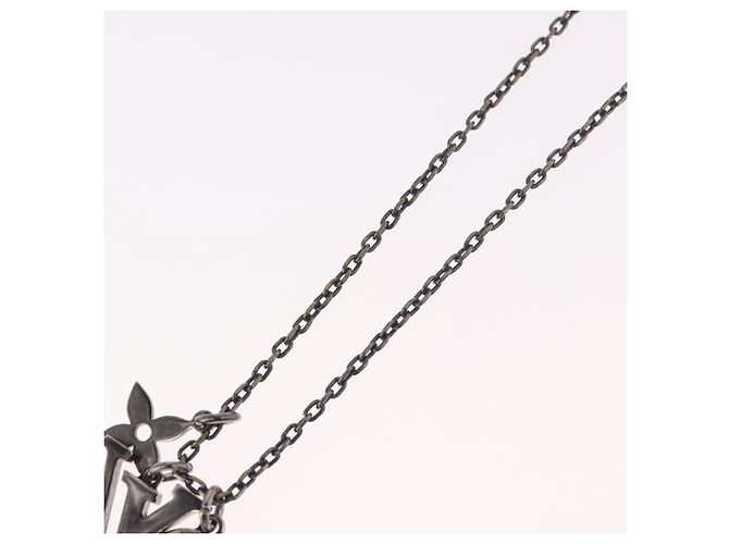 LOUIS VUITTON Necklace metal Silver M00317 LV - vista 10