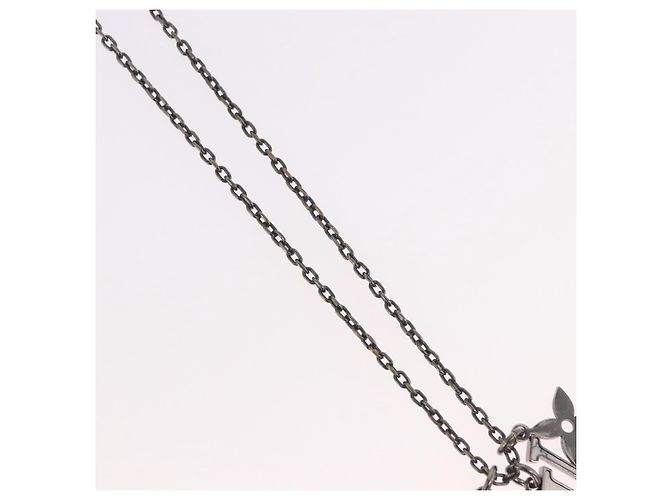 LOUIS VUITTON Necklace metal Silver M00317 LV - vista 4