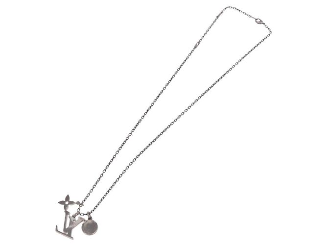 LOUIS VUITTON Necklace metal Silver M00317 LV - vista 8