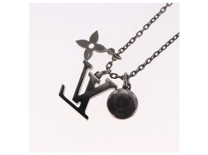 LOUIS VUITTON Necklace metal Silver M00317 LV - vista 9