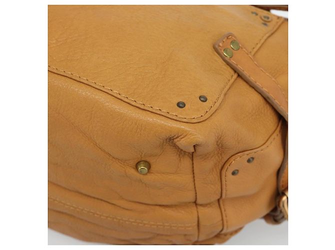 Chloé Chloe Paddington Shoulder Bag Leather Brown Gold Silver - vista 16