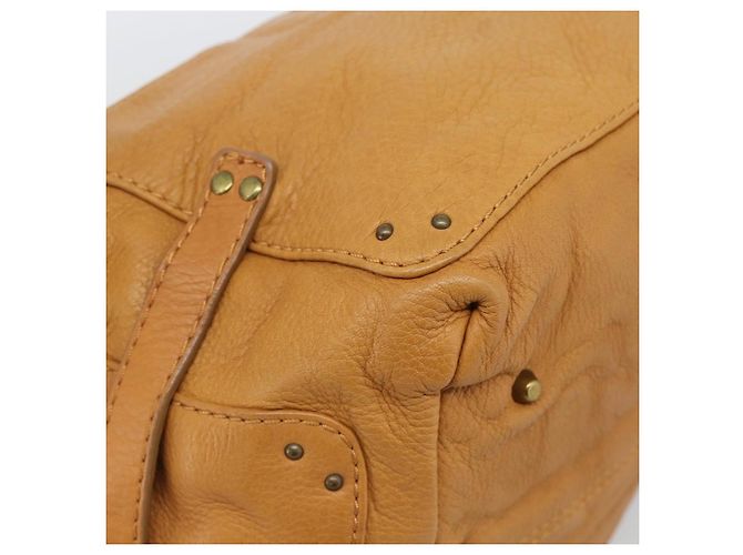 Chloé Chloe Paddington Shoulder Bag Leather Brown Gold Silver - vista 17