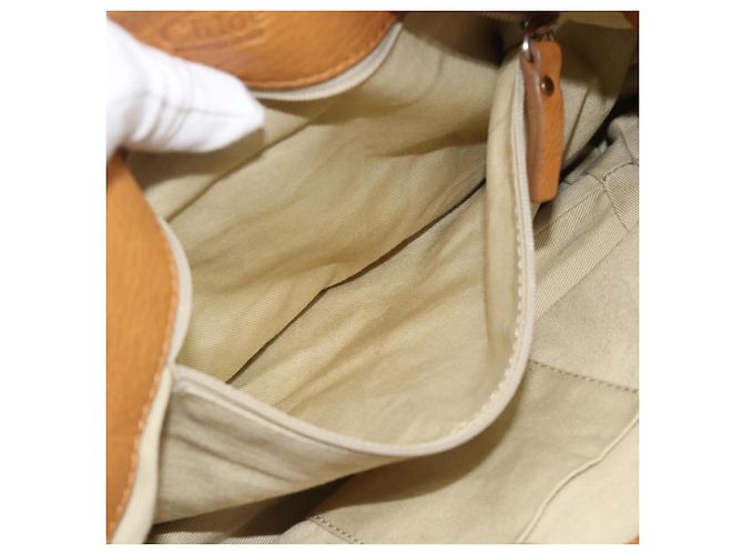 Chloé Chloe Paddington Shoulder Bag Leather Brown Gold Silver - vista 25