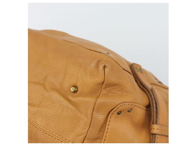 Chloé Chloe Paddington Shoulder Bag Leather Brown Gold Silver - vista 8