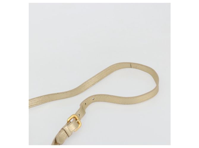 PRADA Handtasche Leder 2-Wege Goldfarben Gold - Ansicht 14