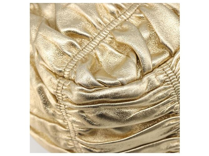 PRADA Handtasche Leder 2-Wege Goldfarben Gold - Ansicht 16