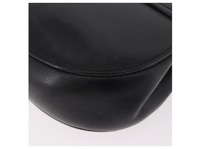 Chloé Chloe Drew Chain Shoulder Bag Leather Black Gold - vista 16