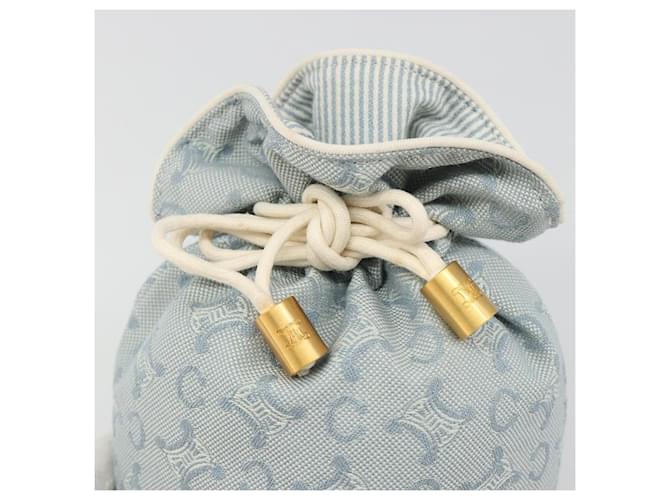 Céline CELINE C Macadam Canvas Pouch Light Blue - vista 12