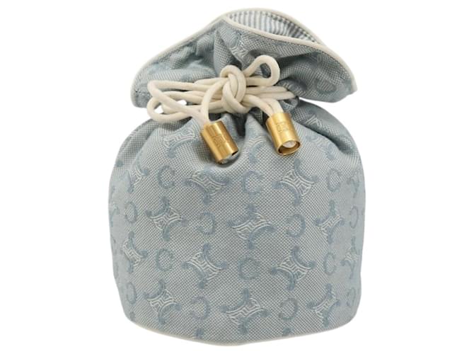Céline CELINE C Macadam Canvas Pouch Light Blue - vista 2