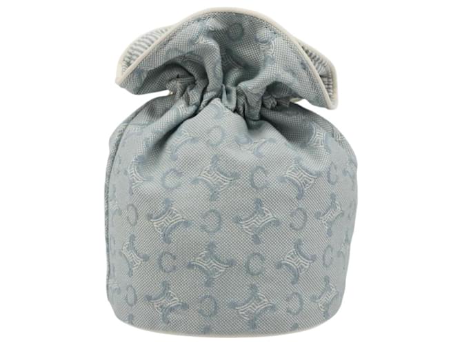 Céline CELINE C Macadam Canvas Pouch Light Blue - vista 3