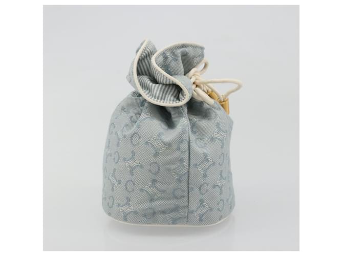 Céline CELINE C Macadam Canvas Pouch Light Blue - vista 5