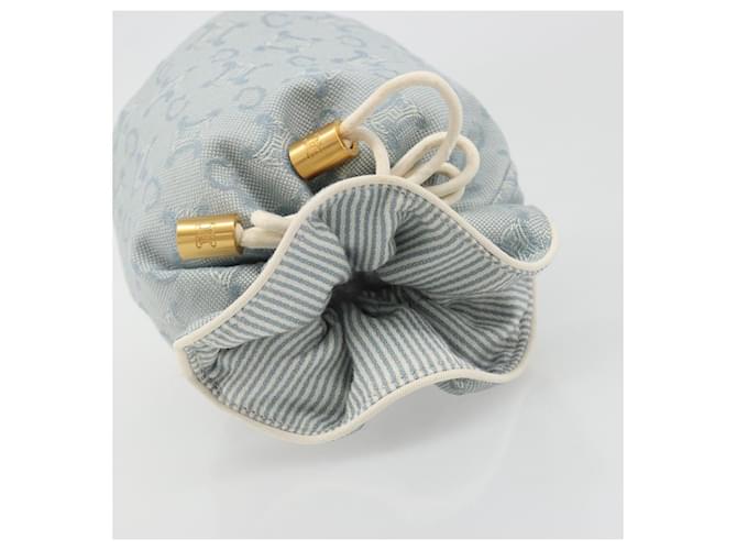 Céline CELINE C Macadam Canvas Pouch Light Blue - vista 6