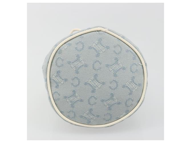 Céline CELINE C Macadam Canvas Pouch Light Blue - vista 7