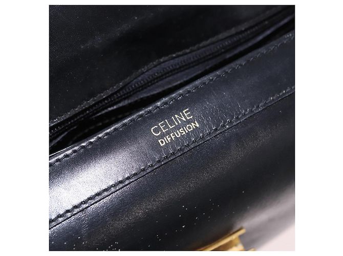Céline CELINE Shoulder Bag Leather Black Gold - vista 18