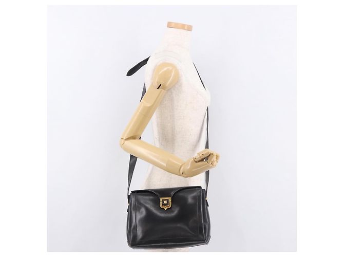 Céline CELINE Shoulder Bag Leather Black Gold - vista 24