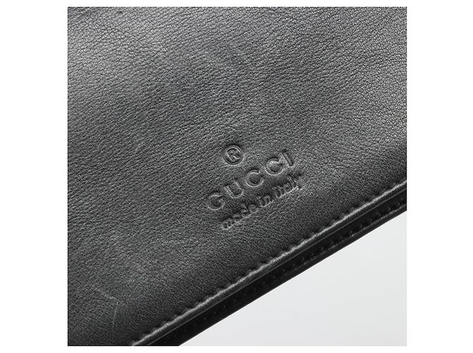 GUCCI Bamboo Shoulder Bag Leather Black Silver - vista 15
