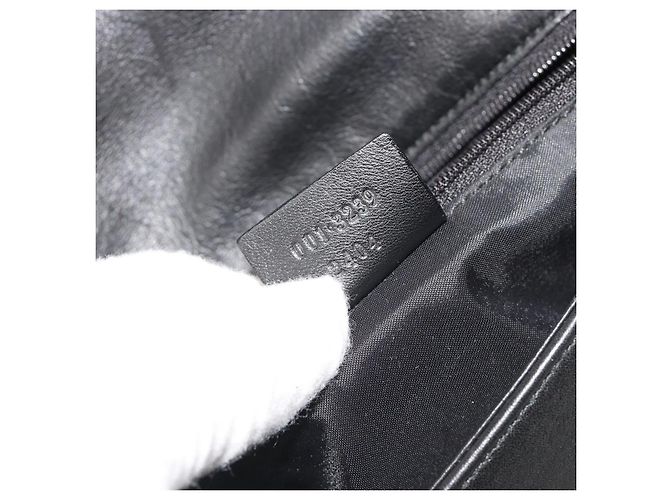GUCCI Bamboo Shoulder Bag Leather Black Silver - vista 23