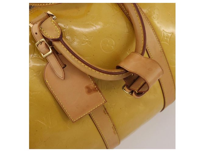 LOUIS VUITTON Monogram Vernis Mercer Boston Bag Beige M91000 LV - vista 19